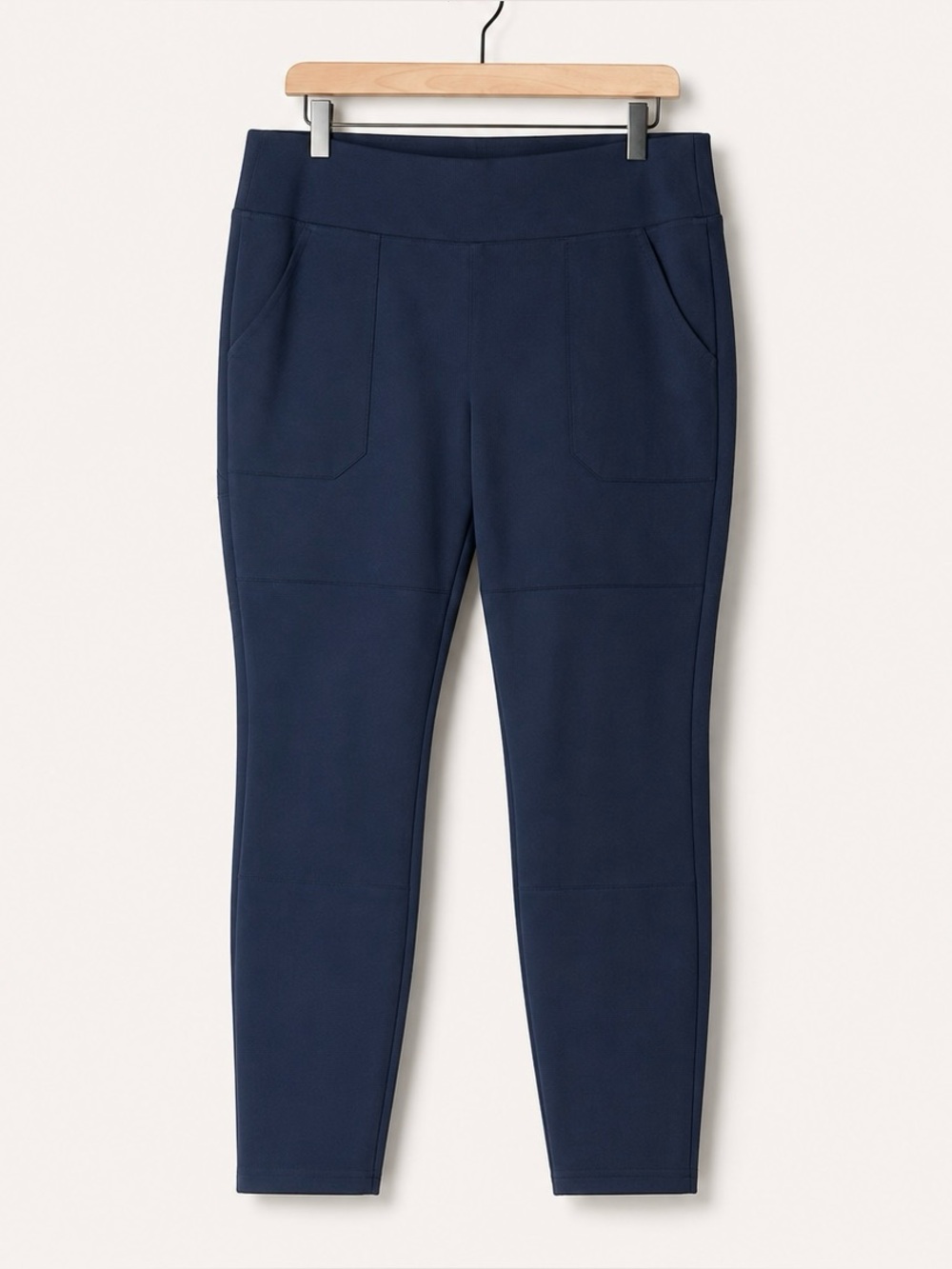 Carhartt Navy‎ Fitted Utility Leggings Pants Size L 12/10 Short Stretch Workwear